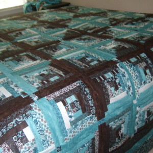 Aunt and Uncle Kitty's Log Cabin Quilt