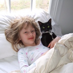 Sweet Sarah and Oreo CHIPPIE Cookie the cat
