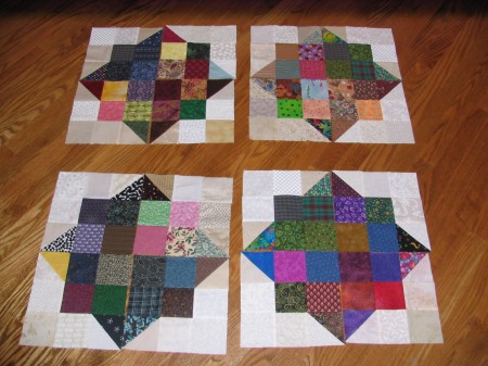 # 2 on my 2009 UFO List - Split Nine-Patch Online Block Swap Quilt