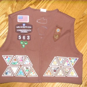 The Front of Sarah\'s Brownie Vest