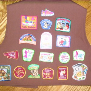 Back of Sarah\'s Brownie Vest