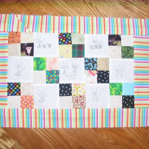 SARAH\'S FIRST WEBKINZ CAT QUILT