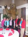 The Dear Jane Quilters with JANE THE BEAR