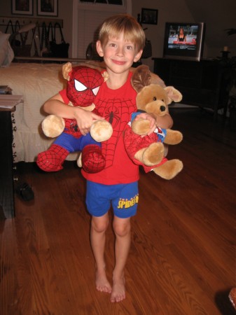 Cooper and his Spider Man Crew