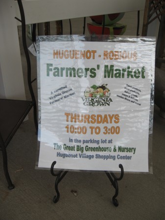 I found a Farmer's Market!