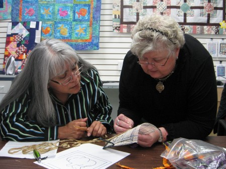 Catherine helping Carmen 