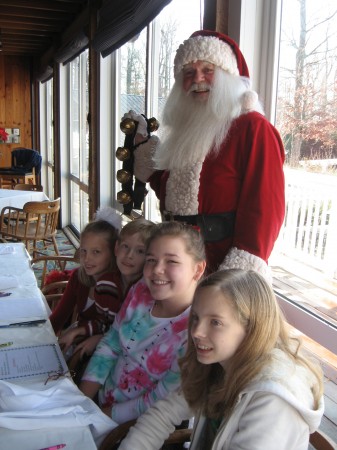 Santa and the kids!