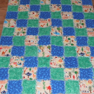 BABY BOY RAG QUILT for Mason Cook