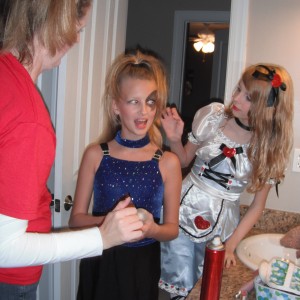 It takes a VILLAGE to get makeup on
