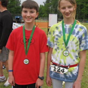 Kevin and Sarah were running partners - 35 min. 20 sec. YEAH!