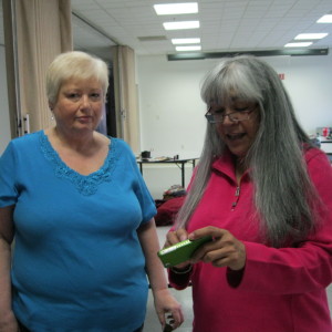 Patsy and Carmen were collaborating over the FEAST!