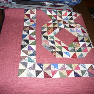 Left Overs made into a beautiful quilt!