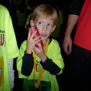 Cooper Cooling Off After the Race