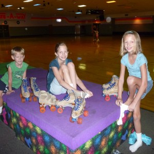 Grandangels Putting on their Roller Skates