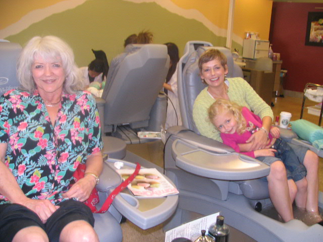 sao, Lil, and Shirley Anne Getting Pedicures