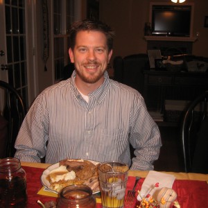 img_4720 Greg and his dinner