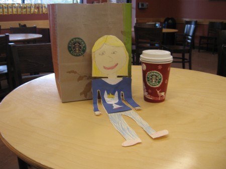 Grandangel Flat Sarah had Starbucks with me before class