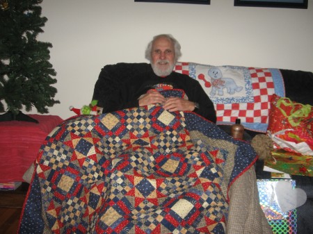 DH Loved his CC Mystery Quilt