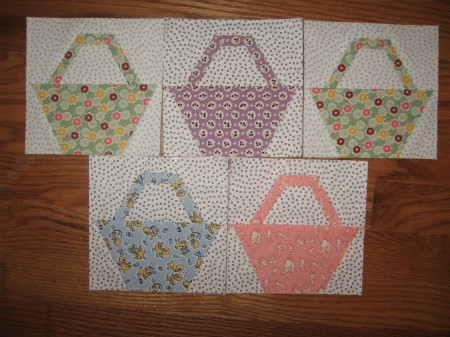 sao's 30's Paper Pieced Filler Basket Blocks