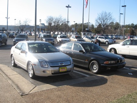 Silver Belle (FORD FUSION) is IN Mrs. Mistopheles (BMW) is OUT