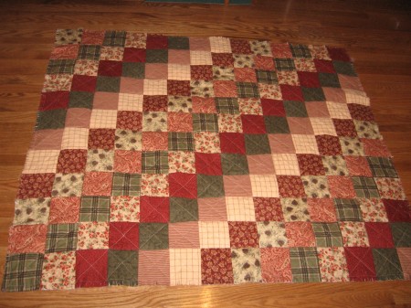 Back of Rag Quilt