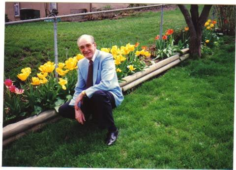 Daddy with his Flowers