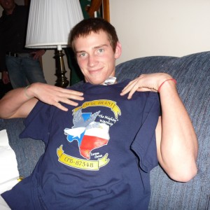 Joey Likes his Coast Guard Shirt
