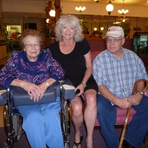 Aunt Madeline with me and Cousin Ronnie
