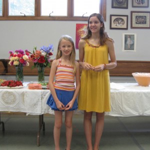Sarah getting her Star Student Award for Dance