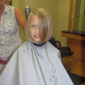 Sarah - gave her hair to Locks of Love June 10, 2008