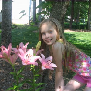 Leanna and the QVC lilies