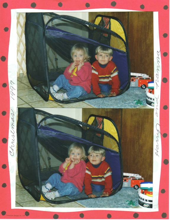 Harry with Nanna Christmas 1997