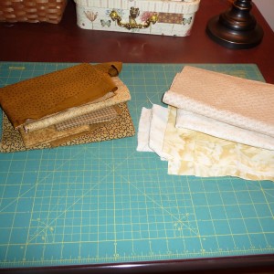 Controlled Scrappy Fabrics - Golds and Cremes