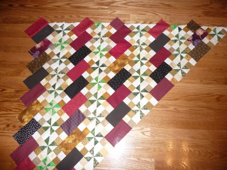 #6 on my 2009 UFO LIST Old Virginia Road II Mystery Quilt