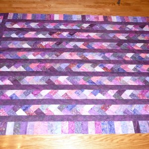 Purple Braid Parade Quilt