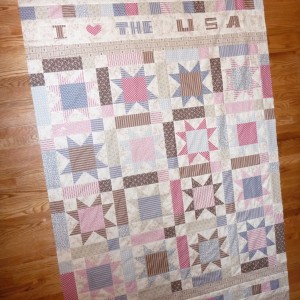 The LUCKY STARS DETOUR QUILT TOP