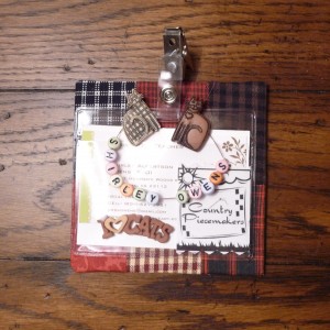 Quilted Country Piecemaker's Quilted Name Tag