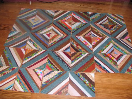 #4 on my 2009 UFO LIST - Teal Heartstring Quilt