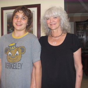 Caden is now taller than Grandma Shirley