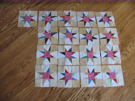 #5 on my 2009 UFO LIST Maverick Stars Quilt