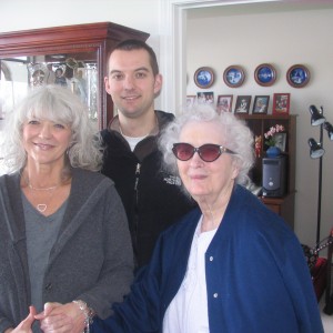 My Mother, Me and my nephew Andrew behind us