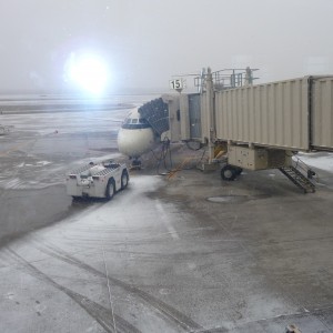 Snow at the KC Airport